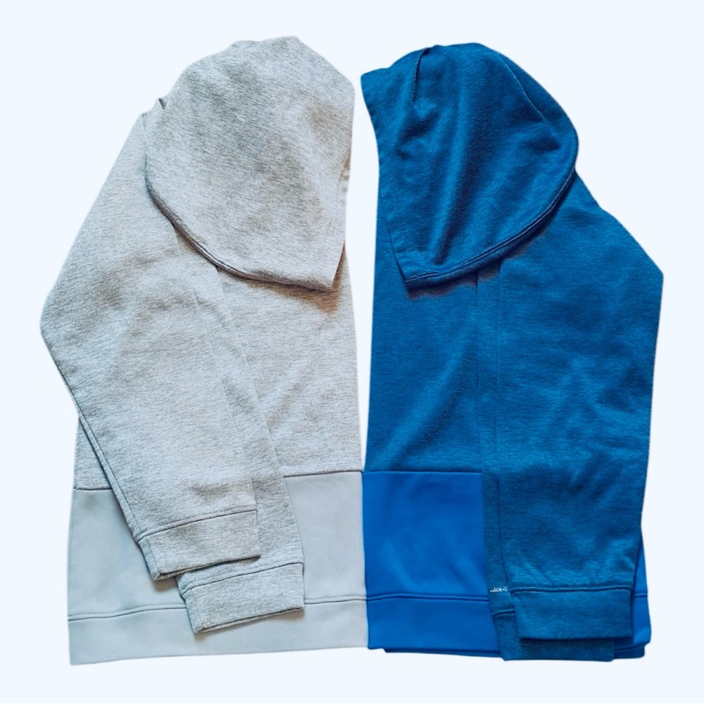 Hoodie Bundle of 2Youths Jacket Pullover Hoodie
Size XL(18-20) Color Blue &Gray